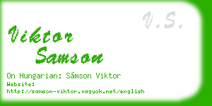 viktor samson business card