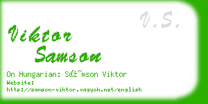 viktor samson business card